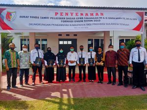 Bupati Sigi Serahkan Sertifikat Latsar Untuk CPNS Golongan III dan II