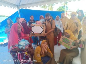 Dinas Kelautan Perikananan Parimo Bantu Korban Banjir