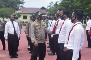 Kapolres Sigi Gelar Apel Pengecekan Pasukan Operasi Mantap Praja 2020