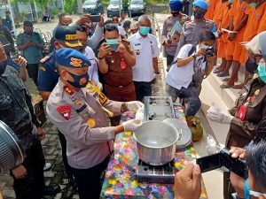 BNN Provinsi Bersama Polda Sulteng Musnahkan Sejumlah Barang Bukti Narkoba