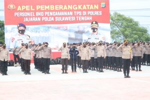 BKO Pengamanan TPS Pilkada Sulteng, Hari Ini Di Lepas Ke Polres Jajaran