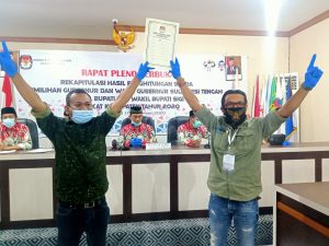 Peroleh 77.376 Suara Atau 55,6 %, KPU Sigi Tetapkan Irwan – Samuel Ungguli Pasangan HP