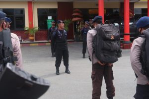 Siang Tadi, Satbrimob Polda Sulteng Menuju Sulbar