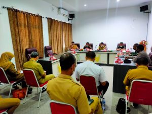 Bupati Sigi Pimpin Rakor Penanganan Dan Pengendalian Covid-19 Bersama OPD Terkait