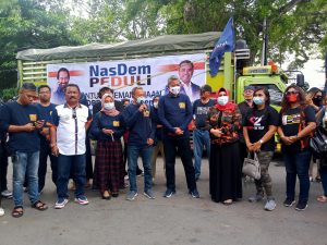 Untuk Yang Ketiga Kalinya, Partai NasDem Kirim 7 Truk Logistik Bantuan Menuju Sulbar