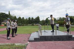 Wakapolres M. Sumangkut Pimpin Upacara PTDH Personil Polres Sigi
