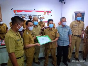 Bupati Serahkan SPPT PBB-P2 Kabupaten Sigi Melalui Virtual