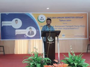 Hadir Sebagai Pembicara Kuliah Umum IAIN Palu