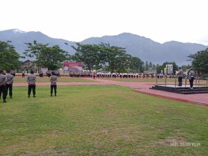 Kapolres Pimpin Apel Konsolidasi Berakhirnya Operasi Mantap Praja Tinombala Sigi