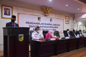 Gubernur Lantik PJ Bupati Tojo Unauna