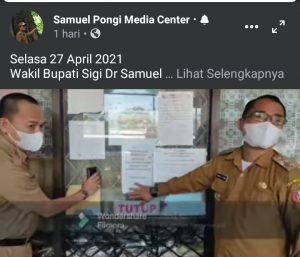 Sidak Di Puskesmas Dolo, Wabup Sigi Minta Tenaga Medis Perbaiki Kinerja Pelayanan