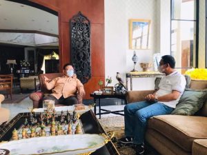 Temui Agung Laksono, Bupati Mohamad Irwan Bahas Ini