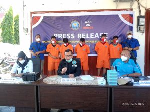 Press Release Bandar Narkotika Jenis Sabu Oleh BNNP Sulteng
