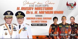 Jelang Pelantikan Rusdy-Ma’mun, Pengurus MPW SAPMA PP Sulteng Ucapkan Selamat