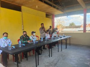 Kapolsek Iptu Abd Azis Pimpin Rakor Persiapan Vaksinasi Massal Wilayah Hukum Marawola