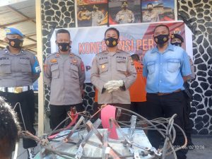 Polsek Marawola Ungkap Pelaku Pencurian Kabel Penangkal Petir Tower Di Baliase