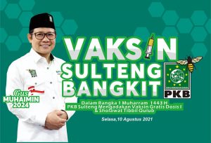 Membludak, Pendaftar Vaksin Sulteng Bangkit PKB Sulteng Over Kuota