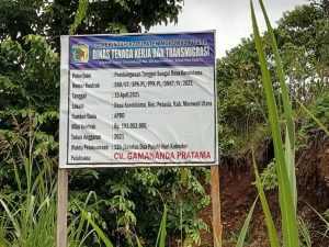 Disinyalir Sarat Kepentingan, Proyek Pembangunan Tanggul Sungai Desa Korololama di Morut Jadi Sorotan