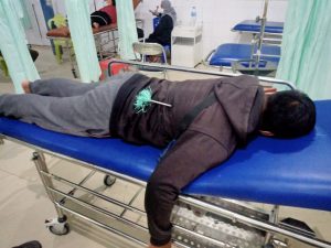 Mahasiswa Unismuh Palu Di Busur Orang Tak di Kenal