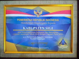 Sigi Terima Piagam Penghargaan WTP 4 Kali Berturut-turut