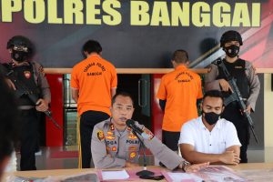 Polres Banggai Ungkap Kasus Tindak Pidana Penganiayaan dan Penyalahgunaan Senpi