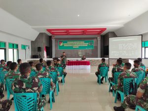 52 Prajurit TNI-AD Korem 132/TDL Jalani Pembekalan Kemampuan Teritorial