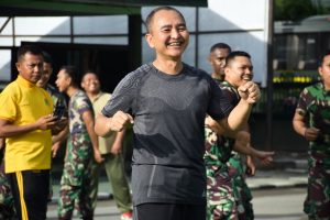Ciptakan Kebugaran, Danrem 132 Tadulako Senam Zumba bersama Personel