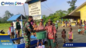 Meriahkan Paskah, Satgas Yonif Pamtas Yonif 711/Rks Gelar Lomba Bersama Warga Pedalaman Papua