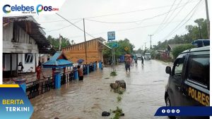 Pasca Banjir Melanda 2 Desa di Pagimana, Polisi Turun ke Lokasi