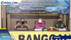 Kapolres Banggai Rakor Lintas Sektoral Kesiapan Idul Fitri Tahun 2022