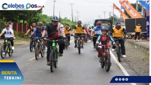 Polres Morut Gelar Fun Bike Sambut HUT Bhayangkara 76