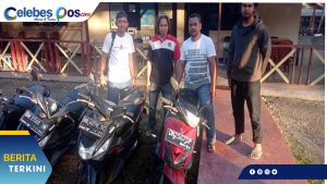 Beraksi di 47 TKP, 3 Pelaku Curanmor Ditangkap Polda Sulteng