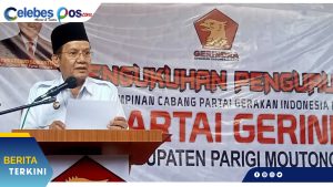 Longki Kukuhkan Pengurus DPC dan PAC Gerindra Parimo