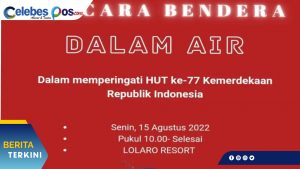 Pemda Parimo Sambut HUT RI dengan Upacara Dalam Air