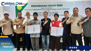 Sebanyak 4 Ton Lebih Benih Padi Diserahkan Kementan RI Pada Petani di Sigi