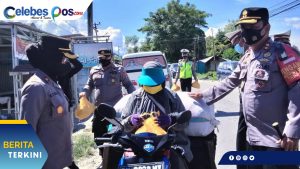Pasca Kenaikan BBM, Polres Sigi Bagikan Beras pada Warga