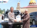 Ponpes Daarul Hikmah Luwuk Terima Ratusan Kilo Beras dari Polri