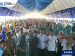 Tumpah Ruah Masyarakat Tinombo Hadiri Halal Bi Halal Bersama Anwar Hafid