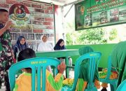 Koramil Rio Pakava Apresiasi TK Aisyiah Desa Polanto Jaya berkunjung ke Koramil Rio Pakava